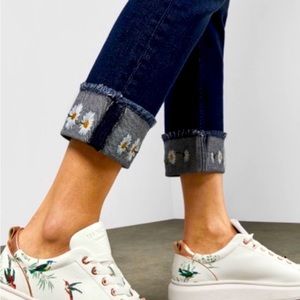Ted Baker Pralina Denim Flip Up Daisy Jeans 28